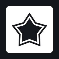 icono de estrella, estilo simple vector