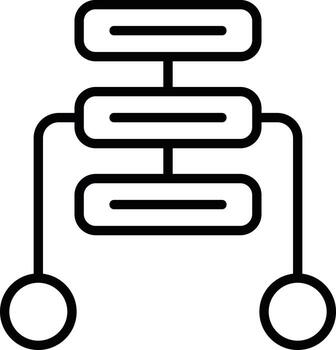 icono de vector de algoritmo