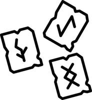 icono de vector de runas