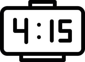 Digital Clock Vector Icon