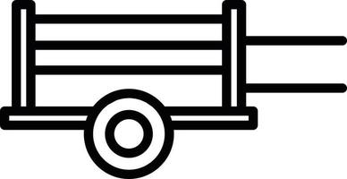 Wood Cart Vector Icon