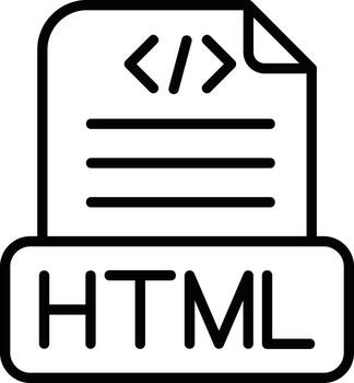 Html File Vector Icon