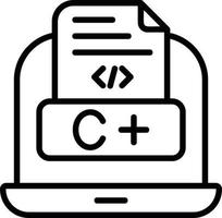 Coding Language Vector Icon