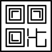 icono de vector de código qr