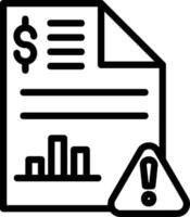 Stock Market Report Vector Icon