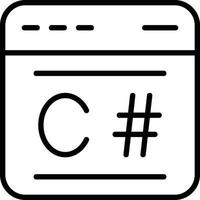 C Sharp Vector Icon