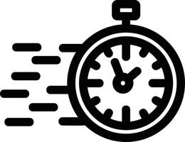 icono de vector de tiempo rápido