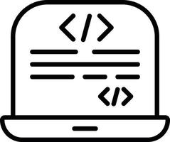 icono de vector de programación