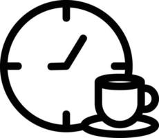 icono de vector de descanso para tomar café