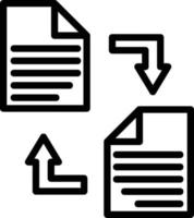 Documents Exchange Vector Icon