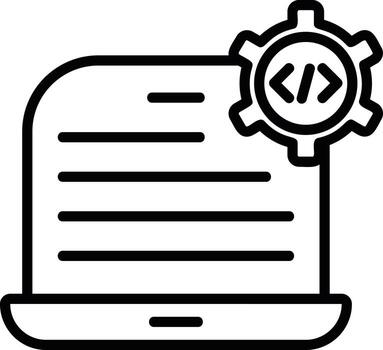 icono de vector de configuración de código