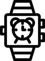 icono de vector de alarma de reloj inteligente