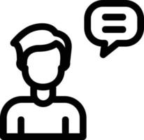 Person Chatting Vector Icon