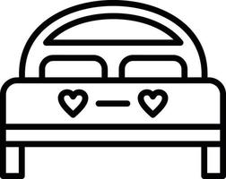 Double Bed Vector Icon