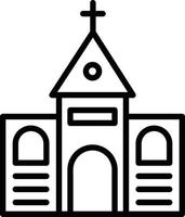 icono de vector de iglesia