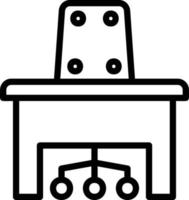 Desk Chair Vector Icon