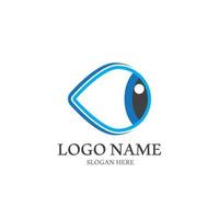 Eye care logo icon illustration design template vector