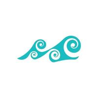 Wave beach vector illustration design