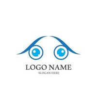 Eye care logo icon illustration design template vector