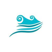 Wave beach vector illustration design