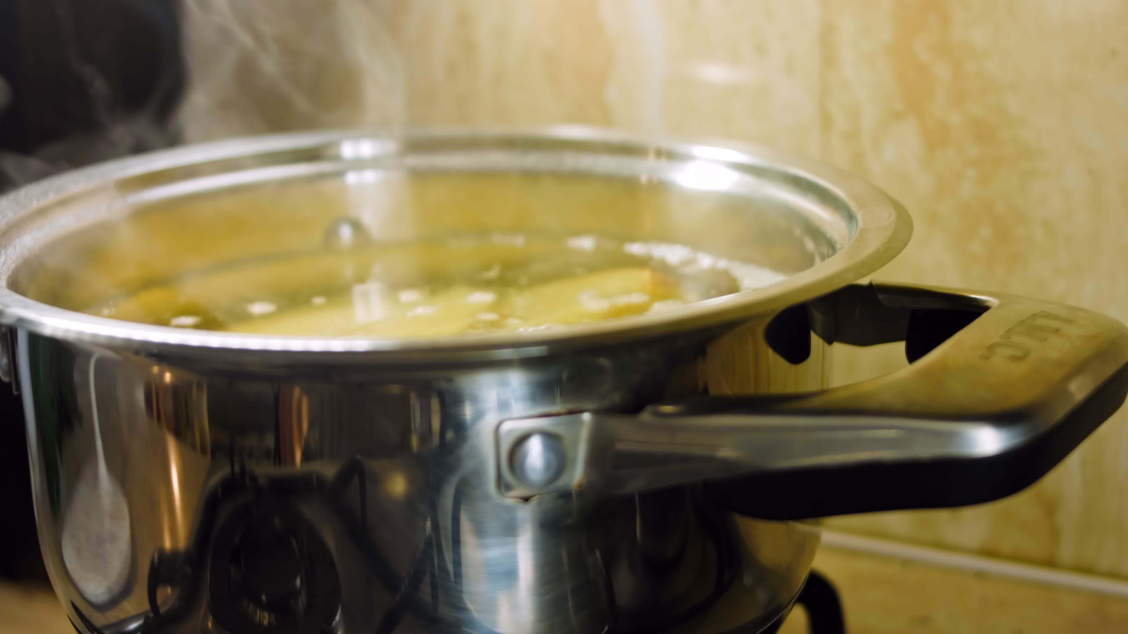 Macro filming of Worcestershire sauce. The chef pours the sauce into a