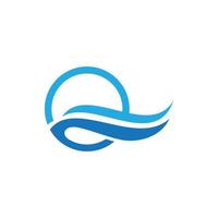 Water wave icon vector