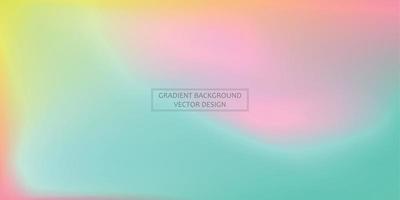 Panoramic web template multicolor gradient background, stylish design element - Vector