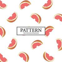 Pattern background of fresh grapefruit slices - Vector