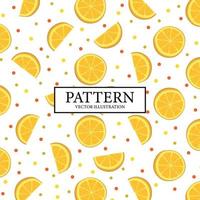 Pattern background of fresh yellow lemon slices - Vector