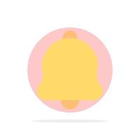 Alert Bell Notification Sound Abstract Circle Background Flat color Icon vector