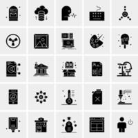 25 iconos de negocios universales vector ilustración de icono creativo para usar en proyectos relacionados con la web y dispositivos móviles