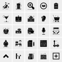 25 iconos de negocios universales vector ilustración de icono creativo para usar en proyectos relacionados con la web y dispositivos móviles