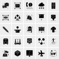 25 iconos de negocios universales vector ilustración de icono creativo para usar en proyectos relacionados con la web y dispositivos móviles