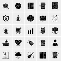 25 iconos de negocios universales vector ilustración de icono creativo para usar en proyectos relacionados con la web y dispositivos móviles