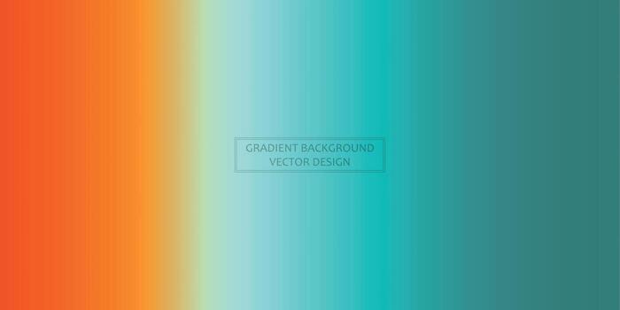Panoramic web template multicolor gradient background, stylish design element - Vector