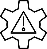 Risk Management Line Icon vector