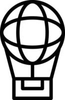 Air Balloon Line Icon vector