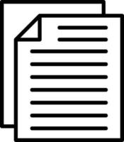 Document Line Icon vector