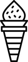 Ice Cream Line Icon vector