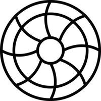 Crossflow Turbine Line Icon vector