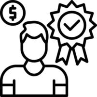 Benefits Line Icon vector