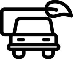 Eco Car Line Icon vector