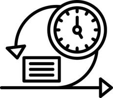 Iteration Line Icon vector