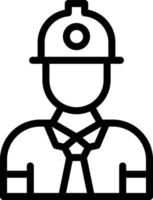 Engineer Line Icon vector