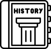 History Line Icon vector