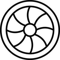 Turgo Turnbine Line Icon vector