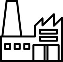 Factory Line Icon vector