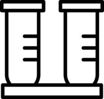 Test Tube Line Icon vector