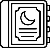 Novel Line Icon vector