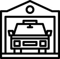 Garage Line Icon vector